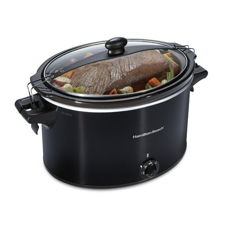 Hamilton Beach 33195 Extra-Large Stay or Go Slow Cooker  10 Quart Capacity  Black