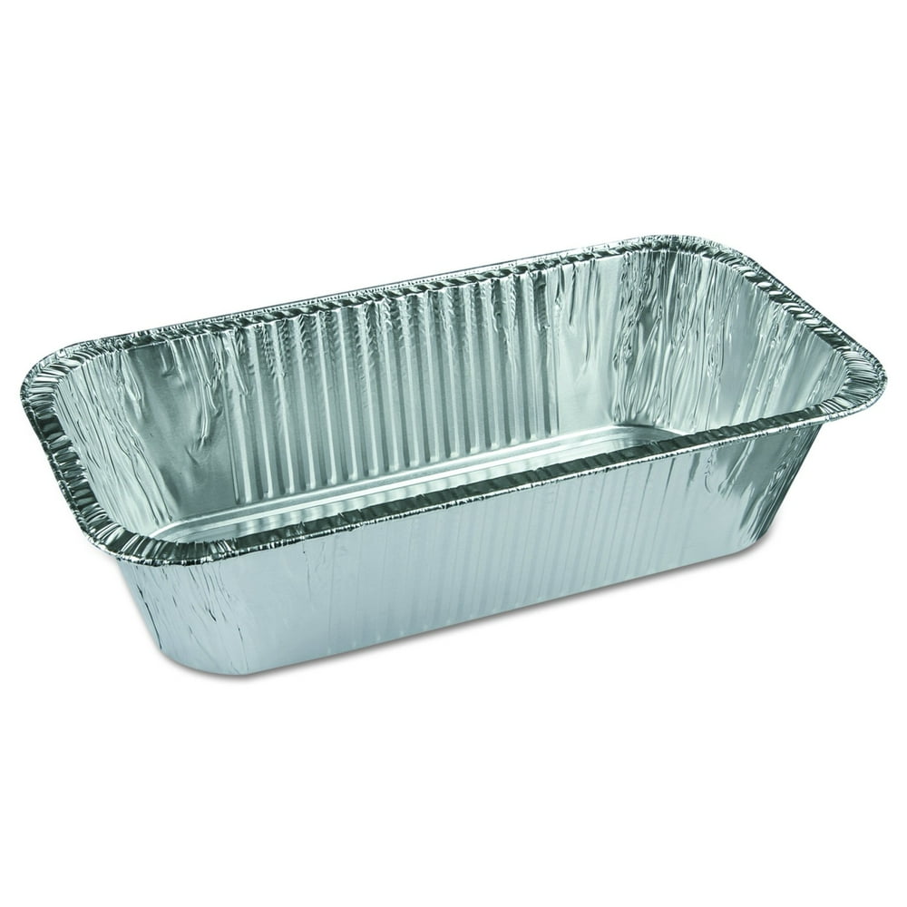 PACTIV Ribbed 1/3Size Aluminum Bread Pans 8 2/5w x 5 9/10d x 3h 200/Carton Y6062XH