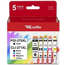 PGI-270XL CLI-271XL Ink Cartridges Compatible for Canon 270XL 271XL Ink Cartridge for TS9020 TS8020 MG7720 Printer