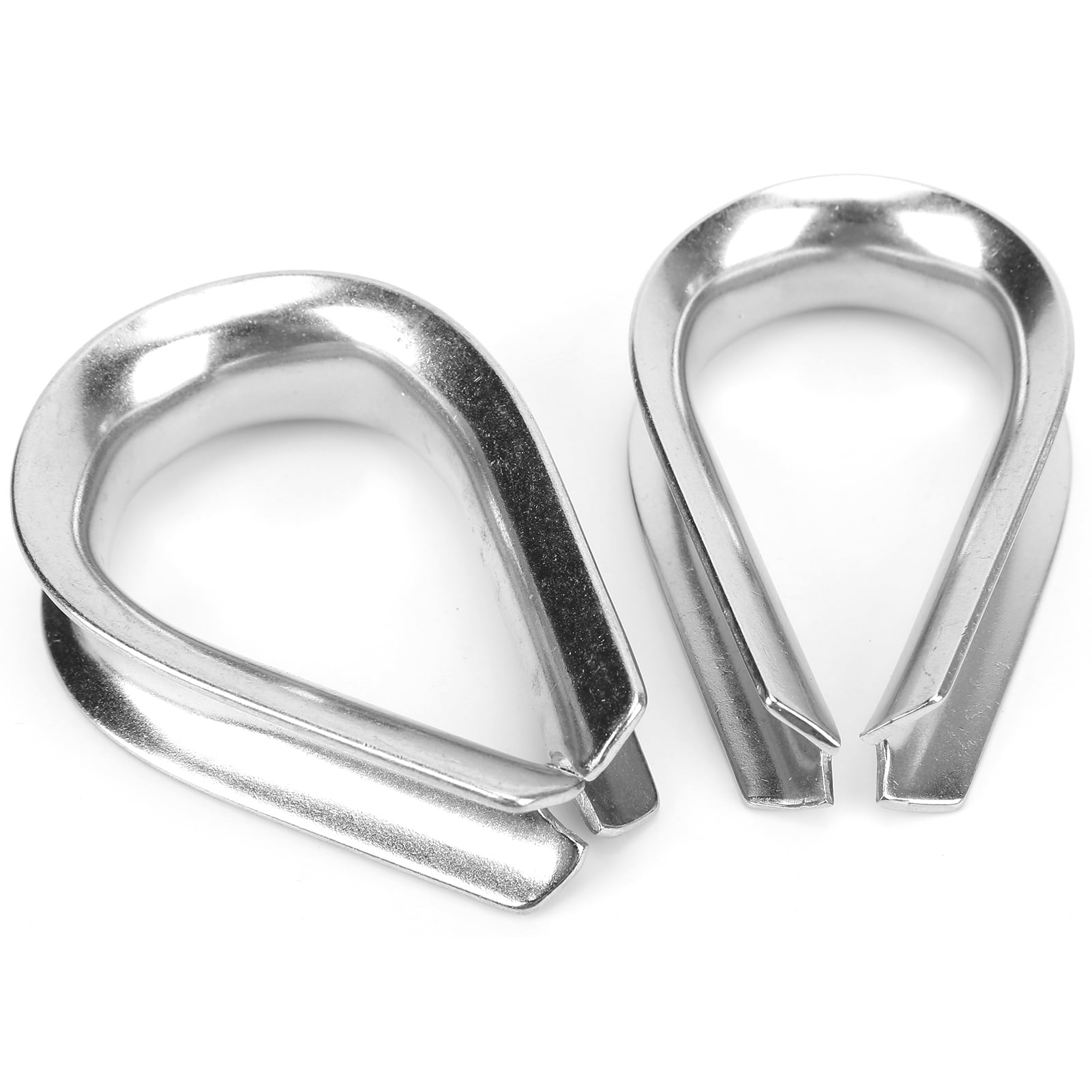 OTVIAP Thimbles Clamps 16MM Marine Wire Rope Stainless Steel Clips