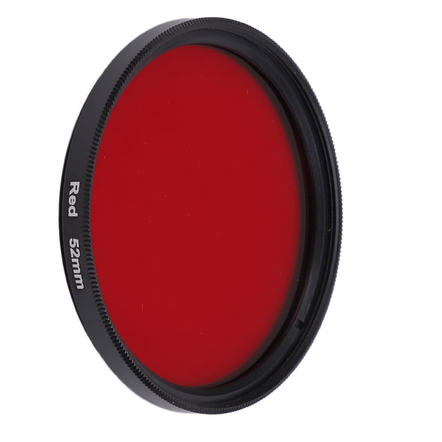 Filtre Rouge 67mm Al, Rehaussant les Tons Rouges dans l'Image, Rendant la Scène Plus Vive et Superposée avec Installation de Filetage pour Objectif