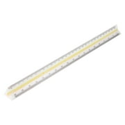 Uxcell Plastic 12.6" Triangular Scale Ruler Educational Stationery Measuring Tool Yellow