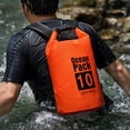 thumbnail image 2 of Lightweight Waterproof Dry Bag, Floating Roll‑Top Sack w/ Strap for Kayak & Rafting & Swimming & Camping & Beach Outdoor Activities Saffron 10L, 2 of 6