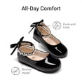 thumbnail image 5 of DREAM PAIRS Girls' Ballet Flats Comfortable Foldable Slip-On Dress Shoes Lightweight Portable Travel Flats with Bow Detail, 5 of 5