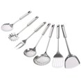 thumbnail image 4 of EIGTHTAIL Wok Stainless Slotted Soup Utensil Spoon Steel Spaghettispatulas Set Cooking Kit Kitchen Server Spoon Seafood Stirrer, 4 of 7
