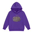 thumbnail image 5 of YunPes Girls Oversized Hoodie Leopard Pumpkin Graphic Sweatshirt Teen Kids Trendy Casual Pullover Top Halloween Party & Spring Fall Daily Wear, 5 of 6