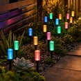 thumbnail image 5 of Christmas Clearance!—less than $1 each, 20 LED Solar Column Ground Stake Lights with 3 colors to choose from for Garden Walkway Outdoor Decor(Multicolor), 5 of 6