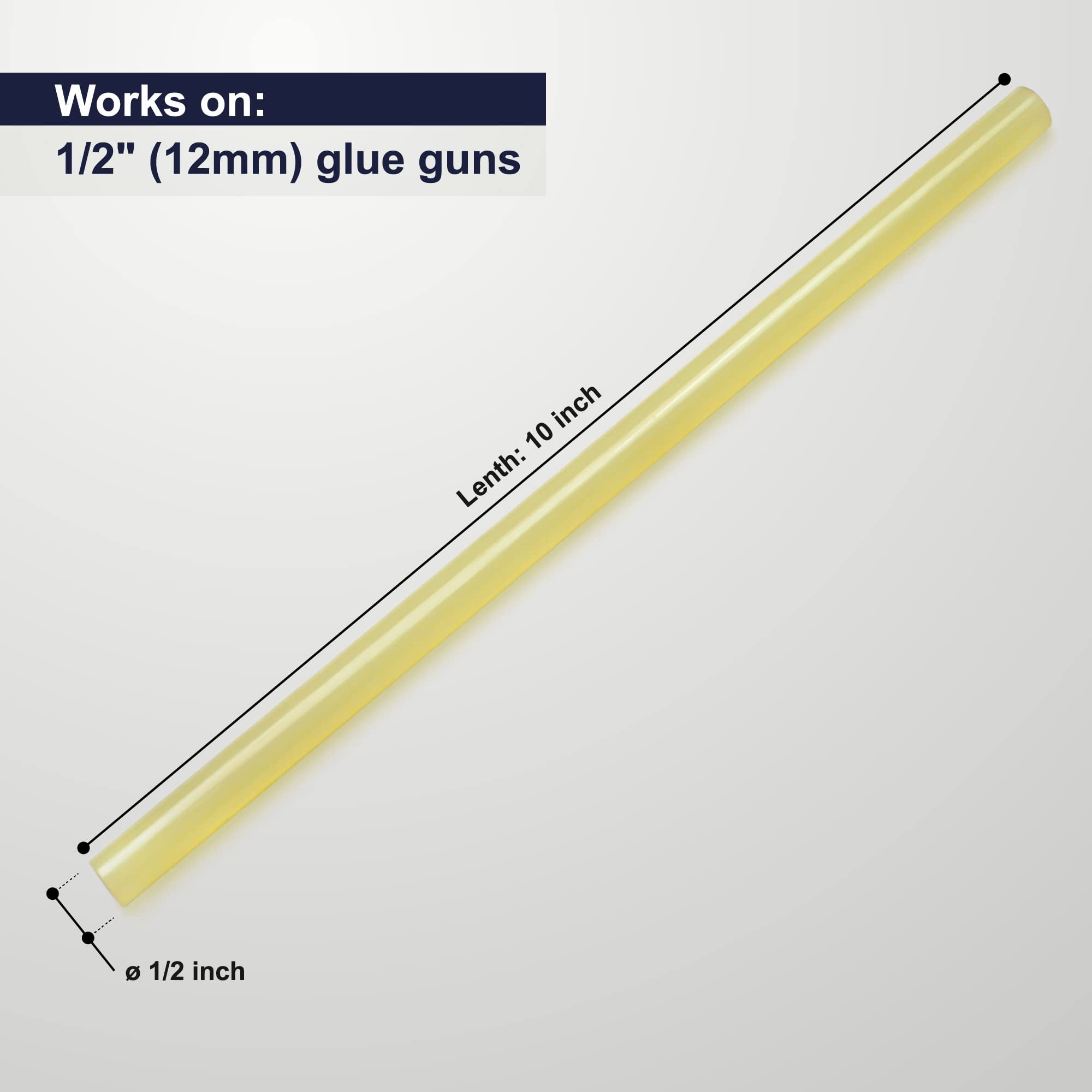 ASA Hot Glue Sticks 1/2" x 10" High-Strength Hot Gun Sticks Adhesive for Corrugated Materials Pack of 472