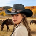 thumbnail image 2 of Couvre-chef de Mode Classique Western Frontier pour Activités de Plein Air et Style Quotidien Chapeau de Cowboy, 2 of 8