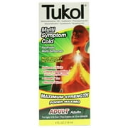 TUKOL Cough & Congestion, Cough Suppressant and Nasal Decongestant, Multi-Symptom Cold Relief Syrup, 4 fl oz