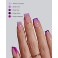 thumbnail image 3 of Presiona Nails BtartBoxNails XCOATTIPS, punta francesa morada, 3 of 6