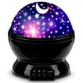 1W Star Projector Night Light for Boys and Girls, Rotating LED Wall ...