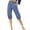 Blue-08, variant on REALiKUN Womens Capri Pants Summer Trendy Casual Elastic Waist Cropped Trouser Fashion Resort Wear Beach Vacation Capris