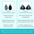 thumbnail image 4 of 925 Sterling Silver Abalone Shell Dangle Drop Earrings Jewellery Birthday Gifts for Women, 4 of 6