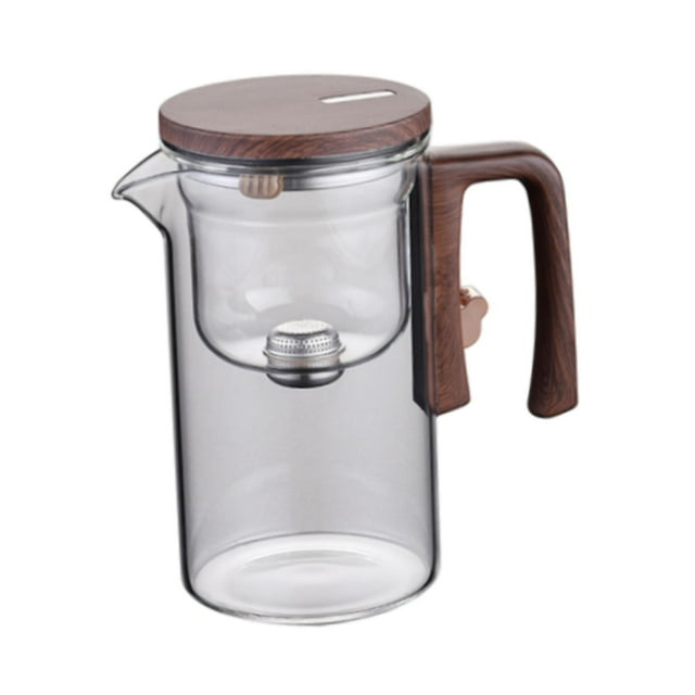 Wweixi Modern Borosilicate Glass Tea Pot With Tea Strainers Loose Teapot To Drinking Ritual clear 720ml