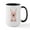 White/Black Inside, variant on CafePress - Pink Llama Holding Easter Egg Mugs - 15 oz Ceramic Large White Novelty Mug