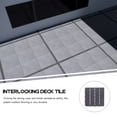 thumbnail image 3 of MasteelfCA Plastic Interlocking Deck Tile Patio Deck Tile Waterproof Outdoor Flooring Grey, 3 of 8