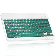 Ultra-Slim Bluetooth rechargeable Keyboard for Huawei MatePad Pro 10.8 (2021) and all Bluetooth Enabled iPads, iPhones, Android Tablets, Smartphones, Windows pc - Jade Green