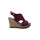 thumbnail image 2 of SANDALIA DE PLATAFORMA COLOR VINO CON DETALLE YUTE Mundo Terra 028525, 2 of 2