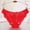 Red, variant on HUPOM Girls Underwear Womens Underwear Briefs Leisure Tie Seamless Waistband White XL