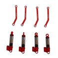 thumbnail image 2 of Amortiguadores Teledirigidos Roscados RC, Amortiguador De Choque RC Para Evitar La Corrosión De Acero CNC Mecanizado Ligero Para 1/24 RC Crawler Car ANGGREK Rojo, 2 of 8