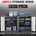 thumbnail image 3 of DNA Motoring 36" White Lockable Heavy Duty Metal Storage Utility Cabinet w/ Adjustable Shelve, 3 of 7