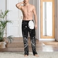 thumbnail image 2 of Sikiie Futuristic Moonlit Cityscape Pajama Pants Men, PJ Bottoms, Sleep & Lounge Pants-X-Large, 2 of 6