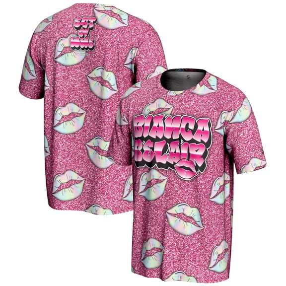Men's ProSphere Pink Bianca Belair Glitter T-Shirt