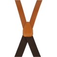 thumbnail image 2 of CTM®  Smooth Coated Leather Suspenders with Metal Swivel Hook Ends (Men's), 2 of 3