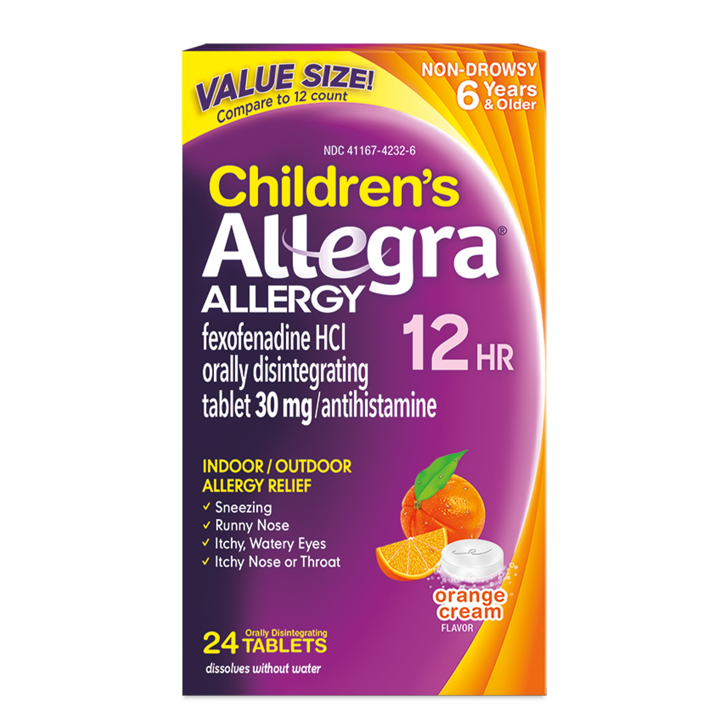 Allegra Children's 12HR Orally Disintegrating Tablets (24 Ct) Walmart