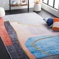 thumbnail image 3 of SAFAVIEH Tacoma Boyce Abstract Machine Washable Area Rug, Beige/Blue, 10' x 14', 3 of 13