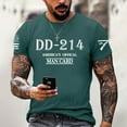 thumbnail image 2 of Men 214 Veterans Printed Round Neck Short Sleeve T Shirt Casual Trend Veterans Retired Short Sleeve T Shirt Top Night Shirts for Men Sleepwear T Shirts Men Pack Big And Tall T Shirts Transfer Paper, 2 of 4