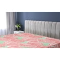 thumbnail image 5 of Ambesonne Vintage Rose Fitted Sheet, Romantic Minty Leaf, California King, Pastel Pink Sea Green, 5 of 5