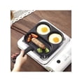 thumbnail image 6 of Cast Iron Frying Pan 3-in-1 Divided Skillet, Non Stick 3-Section Griddle for Breakfast Eggs, Bacon, and Pancakes, Induction Compatible Multi-Section Cookware, 6 of 10