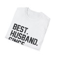 thumbnail image 4 of Hilarious Supportive Husband Spouses Marriage Partner Marry Humorous Couple Wedding Anniversary Boyfriend Unisex Softstyle T-Shirt, 4 of 4