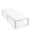 thumbnail image 6 of LeisureMod Marlin Poolside Outdoor Patio Lawn and Garden Modern White Powder Coated Aluminum Frame Suntan Sling Chaise Lounge Chair, Set of 2 (White), 6 of 9
