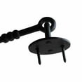 thumbnail image 6 of Renovators Supply Black Wrought Iron Cabin Hook Eye 5" L Large Decorative Privacy Hook Latches for Cabinet Window Kitchen Sliding or Barn Doors w/Screws Pack of 2, 6 of 12