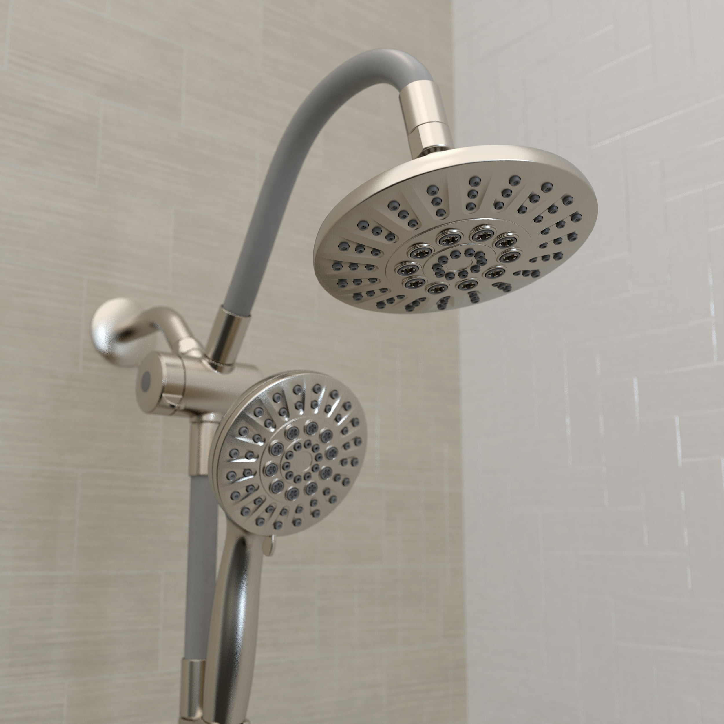 Belanger SYM022BN Retrofit Shower Head and Hand Shower System, Brushed Nickel
