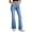 Light Blue, variant on Women’s Pull On Bell Bottom Jeans High Elastic Waist Stretchy Bootcut Flared Denim Dark Blue L