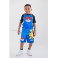 thumbnail image 2 of Conjunto de traje de baño y protector de piel para niños grandes de Pokémon Pikachu, azul 10-12, 2 of 7
