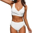 thumbnail image 1 of New & Trending NMMUED Bikini Sets for Women, String Bikini, Full Coverage Bikini, Bathing Suit for Women Bikini, Mid Rise Bikini Sets for Women, White L, 1 of 6