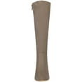 thumbnail image 6 of BLISSFUL STEP Women's Boots Faux Suede Knee High Pointy Toe Stiletto Heel Dress Boots Taupe 7.5, 6 of 7