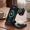 thumbnail image 3 of 3-in-1 Wireless Charger For IPhone17 16 15 14 13 12 11 X 8 IWatch AirPods Fast Charging Station Versatile Compatibility Easy To Use, 3 of 7
