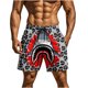thumbnail image 1 of Pantalones de Natación de Cintura Elástica de los Hombres Divertido Impresión Doble Bolsillo Cinco Puntos Pantalones Cortos de Playa Seco Rápido, Pantalones Cortos de Hombre Cintura Elástica con Bols, 1 of 9