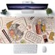 thumbnail image 1 of Lofi Cat Desk Mat Dark Green Plant Books Desk Pad Black Cat Aesthetic Anime Big Mouse Pad Large Gaming Mousepad XL Cool Keyboard Pad Deskmat Laptop Computer Mouse Mat 31.5X 15.7in, 1 of 5