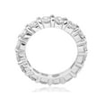 thumbnail image 4 of Bague de Mariage Éternité en Diamant Rond 4 Ct en Or Blanc 14 K pour Femme, Anneau d'Anniversaire, 4 of 4