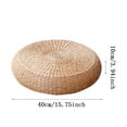 thumbnail image 3 of Home Decor Seat Cushion Natural Straw Woven Floor Pillow Outdoor Round Floor Cushion Sitting Handmade Meditation Cushion For Zen Yoga Practice Or Buddha Meditation Beige Diame Cushion, 3 of 7