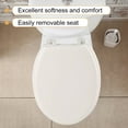 thumbnail image 3 of HBASD Round Soft Close Toilet Seat, Comfortable Soft Round Toilet Seat, with Grip-Tight Bumpers, Quiet-Close Seat, Quick-Attach Hardware, 3 of 6