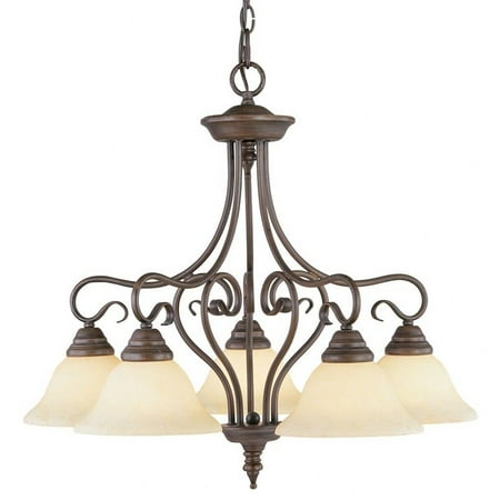 

Traditional Five Light Chandelier-Imperial Bronze Finish Bailey Street Home 218-Bel-732271