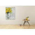 thumbnail image 3 of Yihui Arts Hand Painted Still Life Yellow Flower in Vase Canvas Oil Paintings, 3 of 6